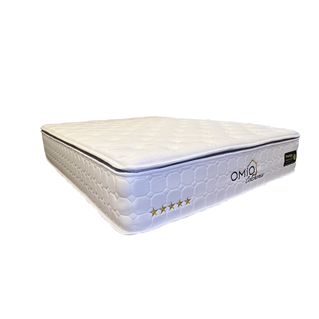 Colchón Matrimonial 1 Pillow Con Tecnología Memory Foam Prestigio Omio