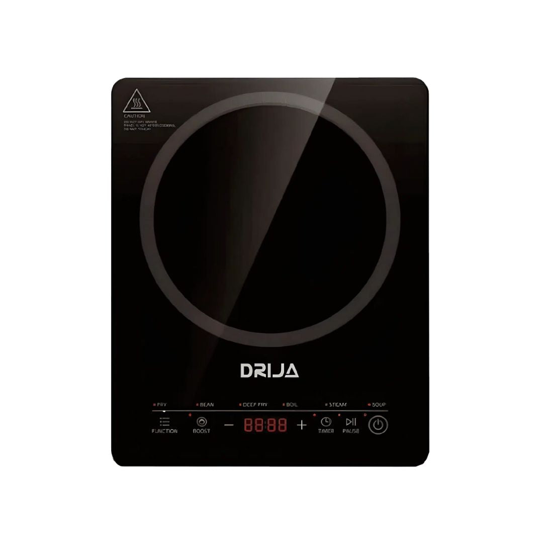 Tope de Inducción Vitrocerámica Negra 1 Hornilla 28 cm Munich Drija