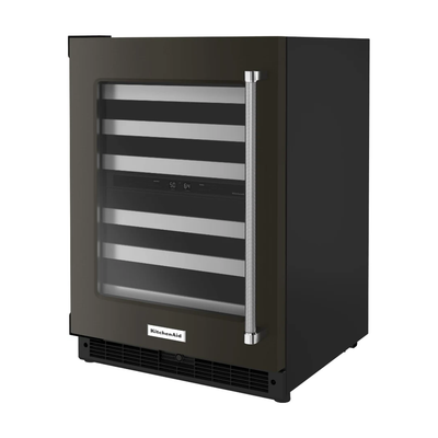 Vinera de Lujo 46 Botellas de 24" Apertura Izquierda color Negro Kitchenaid