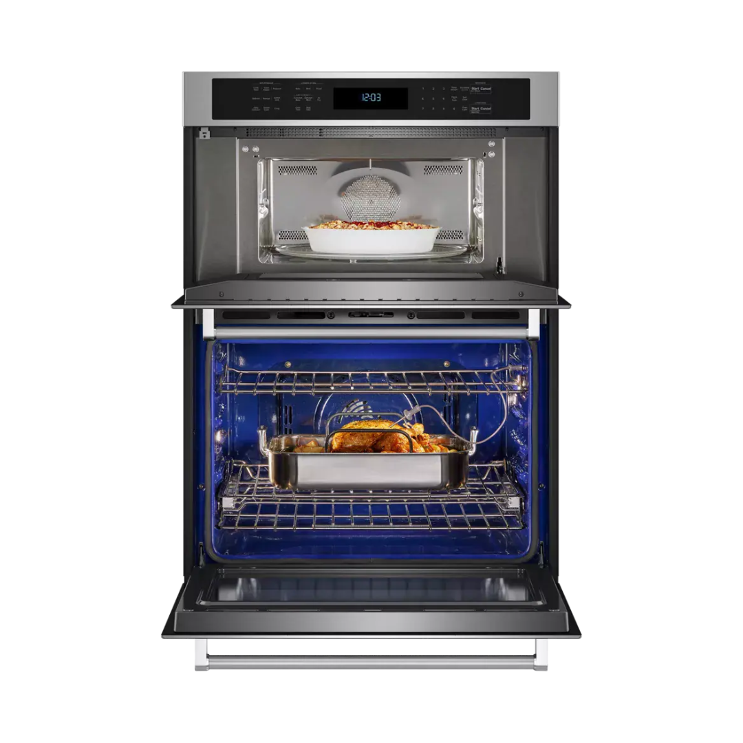 Torre Horno Microondas Eléctrico de Convección 27" Air Fry Acero Inoxidable Kitchenaid