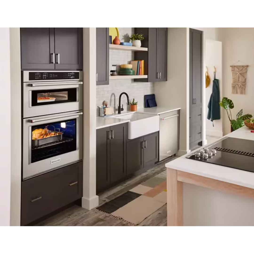 Torre Horno Microondas Eléctrico de Convección 27" Air Fry Acero Inoxidable Kitchenaid