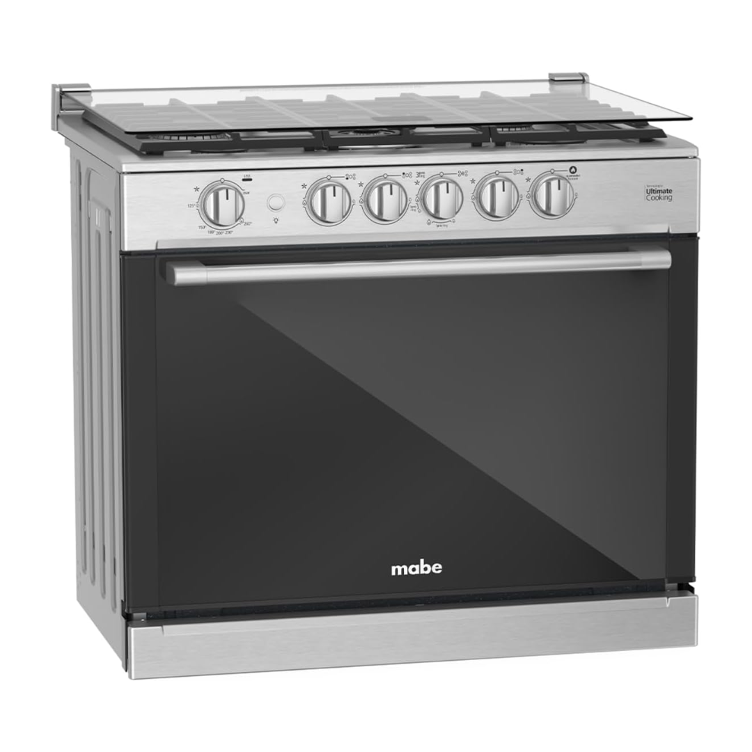 Cocina a Gas Para Empotrar 5 Hornillas 80 cm 30" Acero Inoxidable Mabe