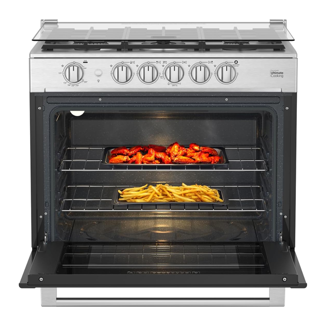 Cocina a Gas Para Empotrar 5 Hornillas 80 cm 30" Acero Inoxidable Mabe