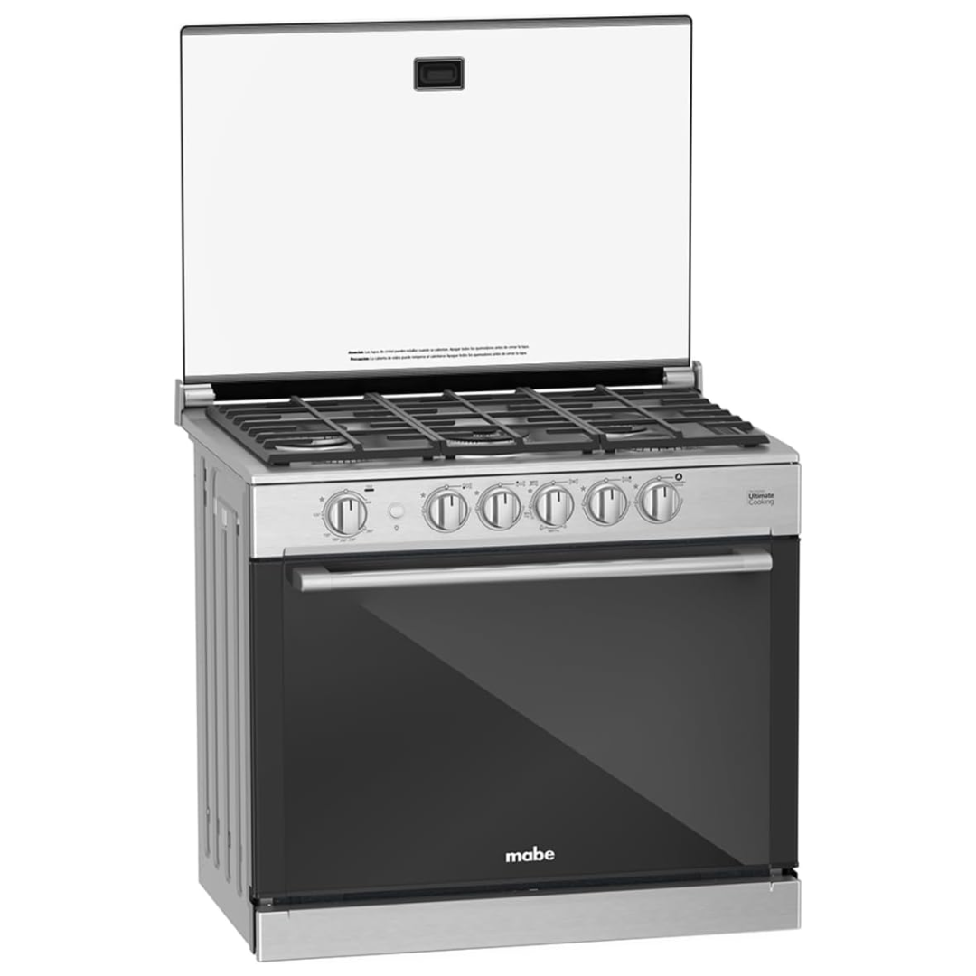 Cocina a Gas Para Empotrar 5 Hornillas 80 cm 30" Acero Inoxidable Mabe