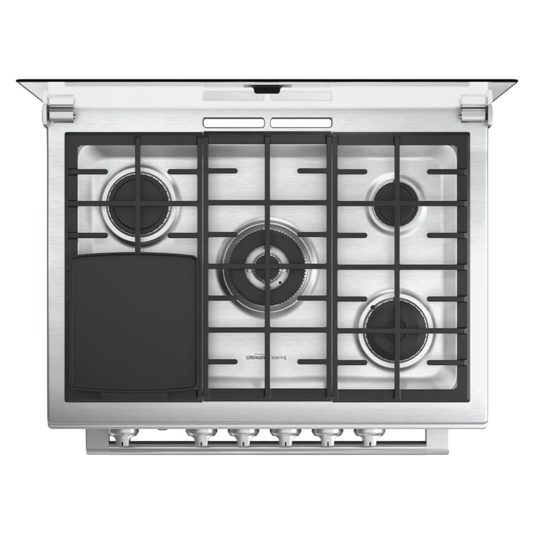 Cocina a Gas Para Empotrar 5 Hornillas 80 cm 30" Acero Inoxidable Mabe