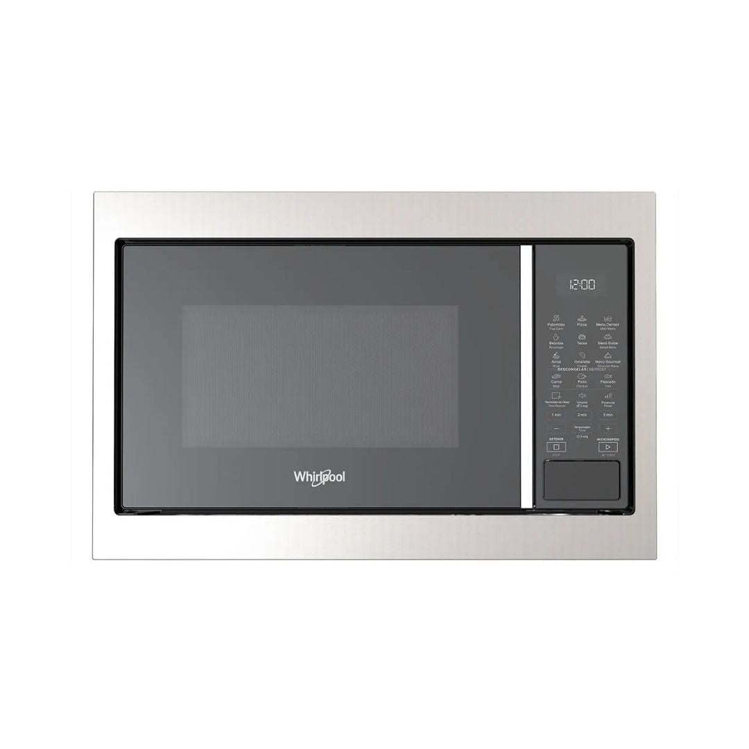 Microonda Para Empotrar Acero Negro 24" Con 17 Funciones Whirlpool