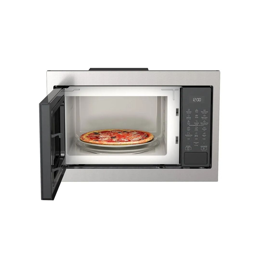 Microonda Para Empotrar Acero Negro 24" Con 17 Funciones Whirlpool