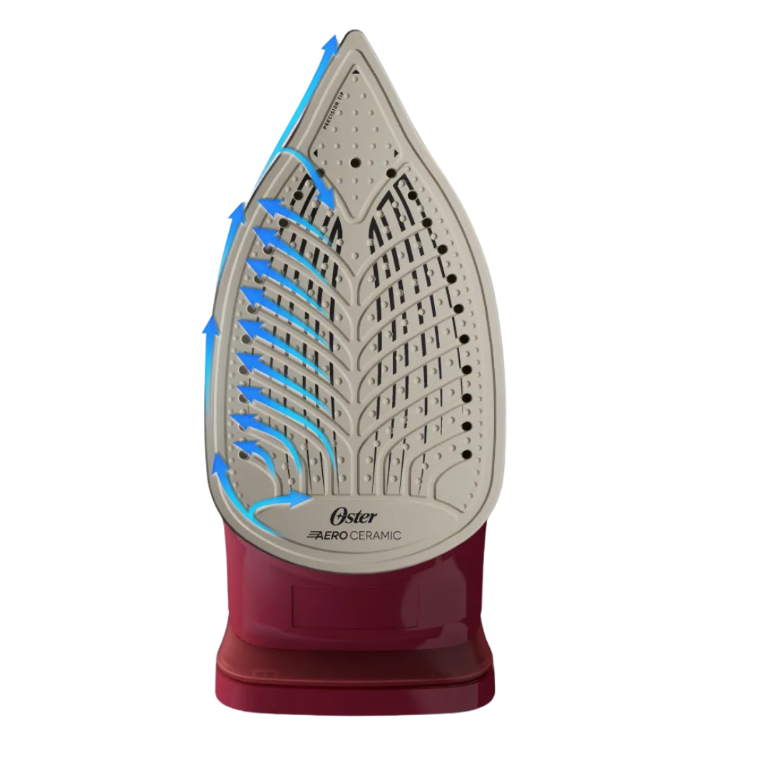 Plancha de Vapor AeroGlide Rojo Oster