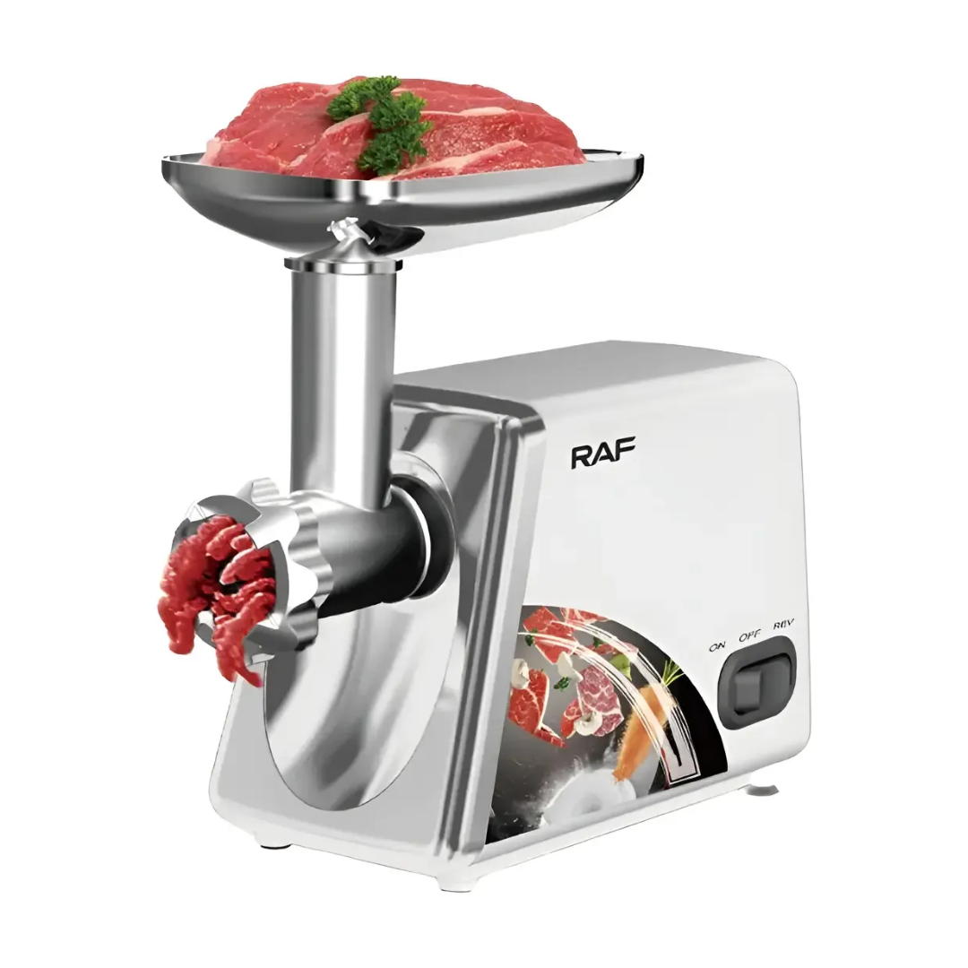 Molino de Carne Eléctrico 1000W Acero Inoxidable Raf