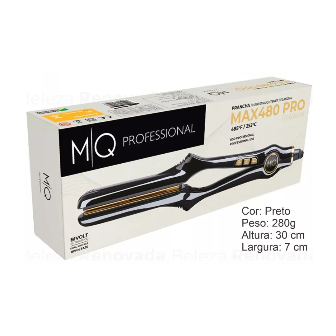 Plancha de Cabello Profesional 480° F(250°C) Titanio Max Pro MQ