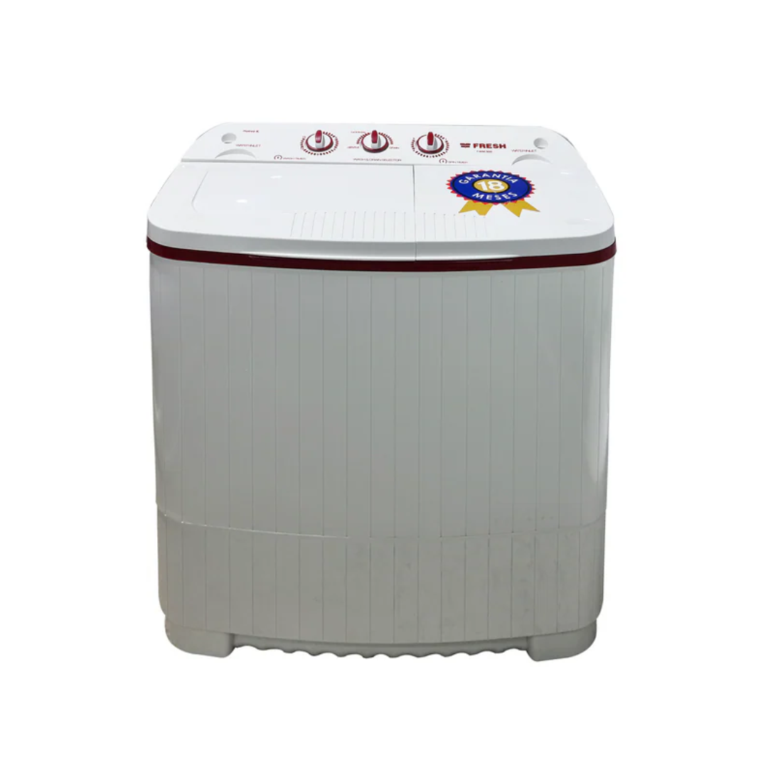 Lavadora Semiautomática 9 Kilos Doble Tina Blanco Fresh