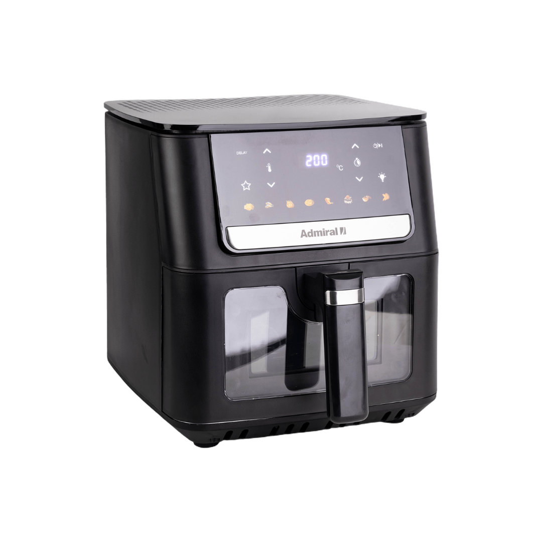 Freidora de Aire 6.5 Litros de 40°C a 200°C  1700W Negra Admiral