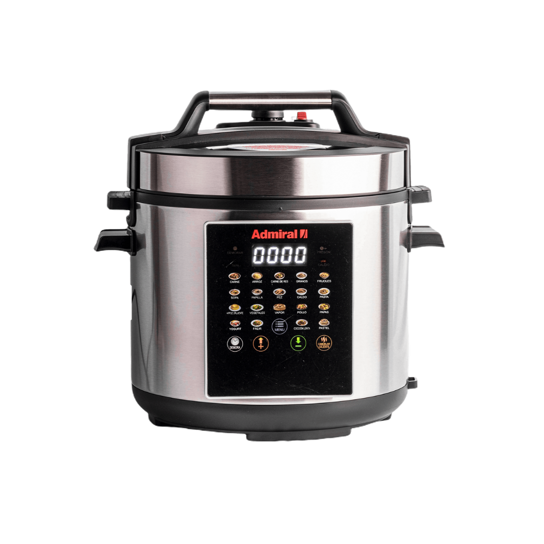 Olla de Presión Multifuncional 6 Litros Acero Inoxidable Panel Táctil Admiral