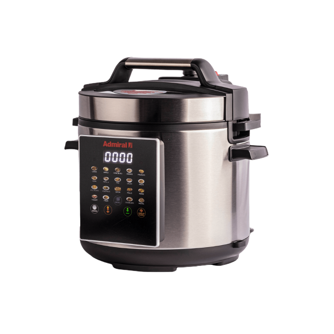 Olla de Presión Multifuncional 6 Litros Acero Inoxidable Panel Táctil Admiral