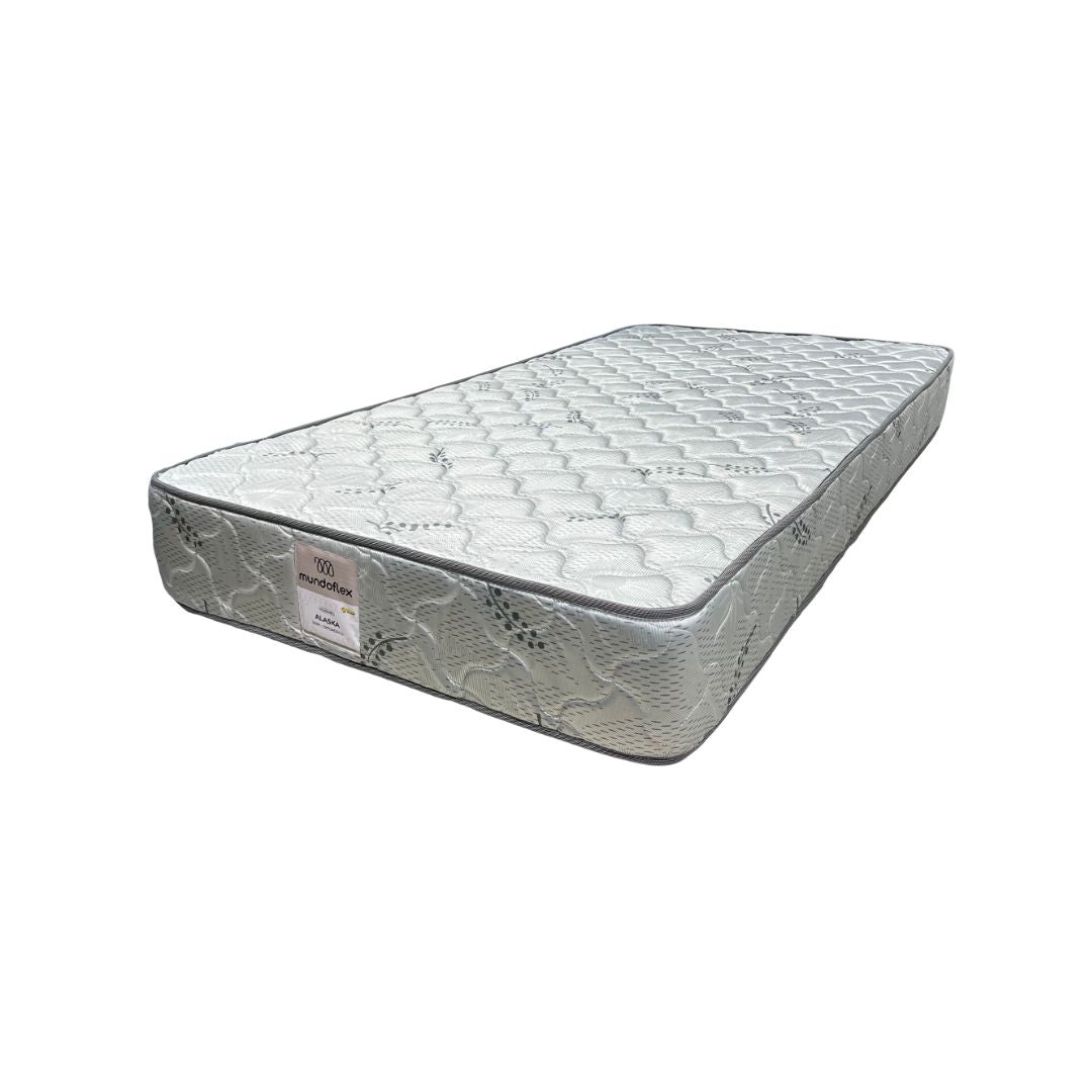 Colchón Individual de Goma Semi-Ortopédico Alaska Mundoflex