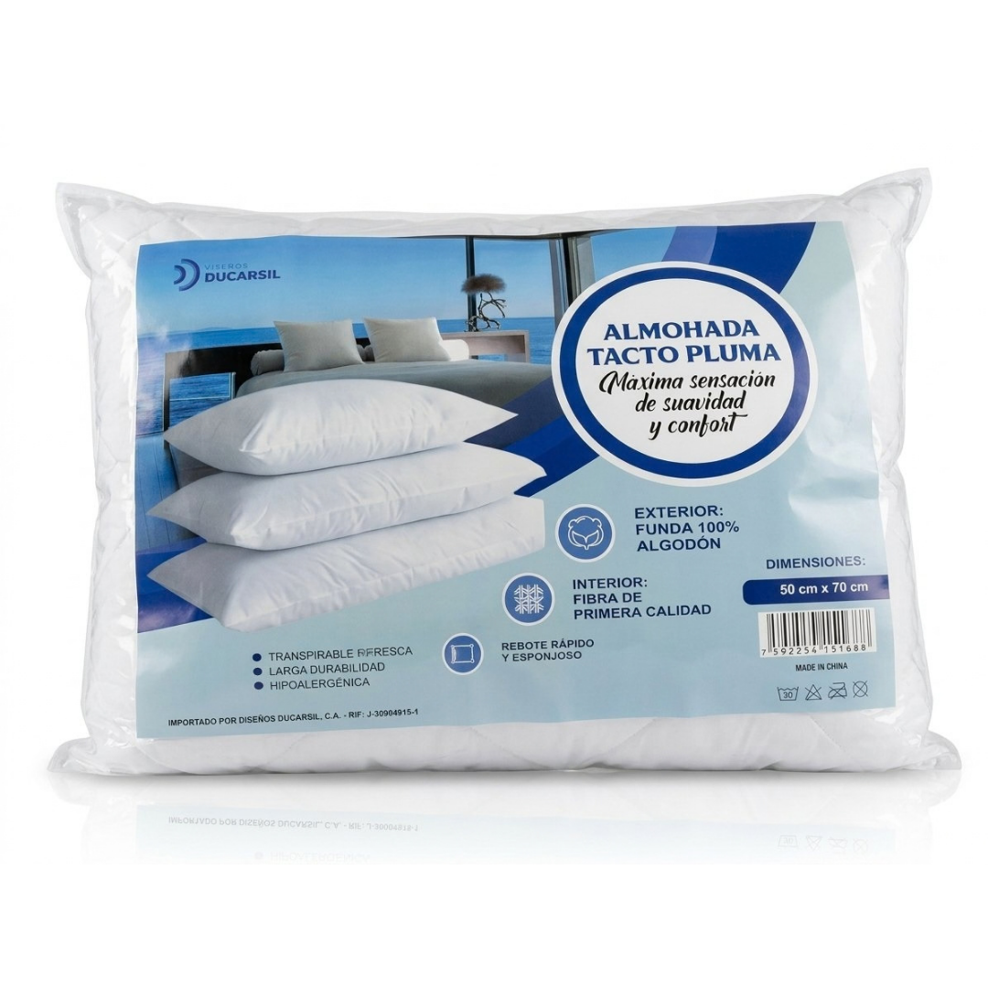 Almohada Tacto Pluma  QUEEN 50X70 Ducarsil