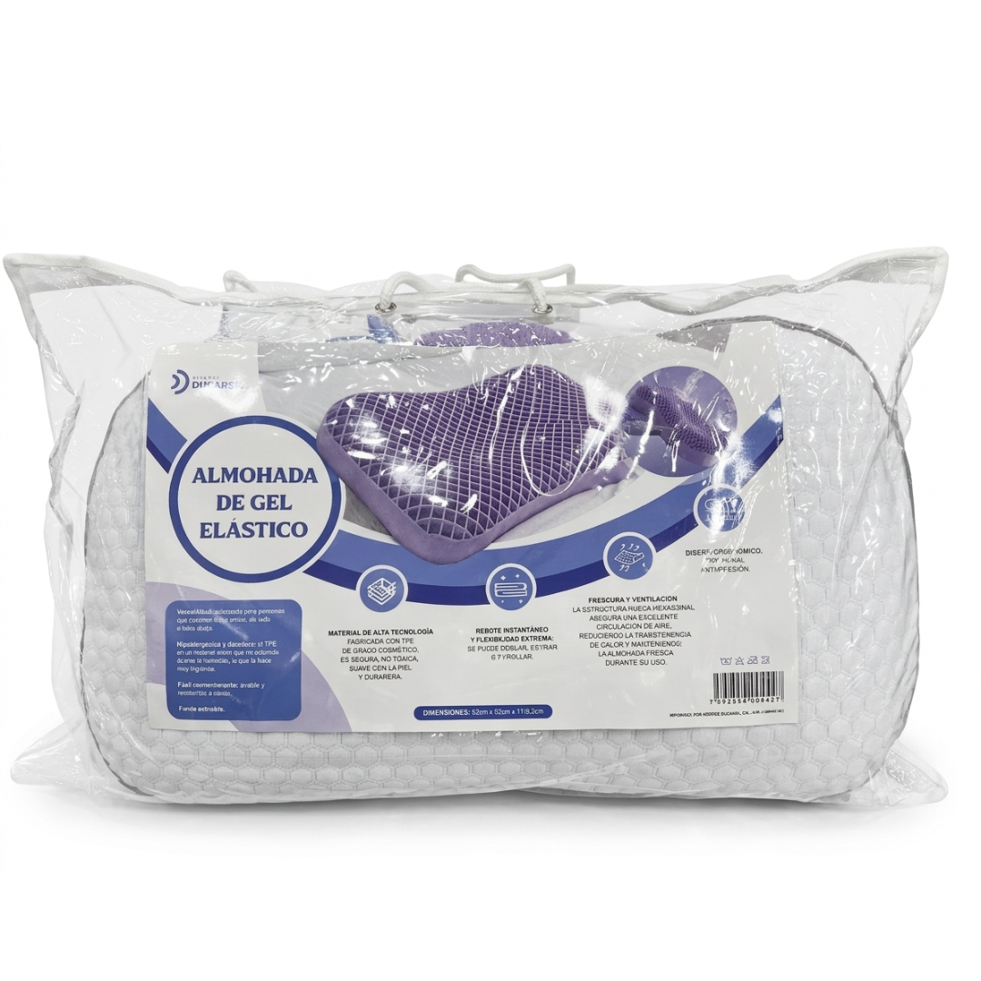 Almohada Cervical GEL ELÁSTICO 62X34