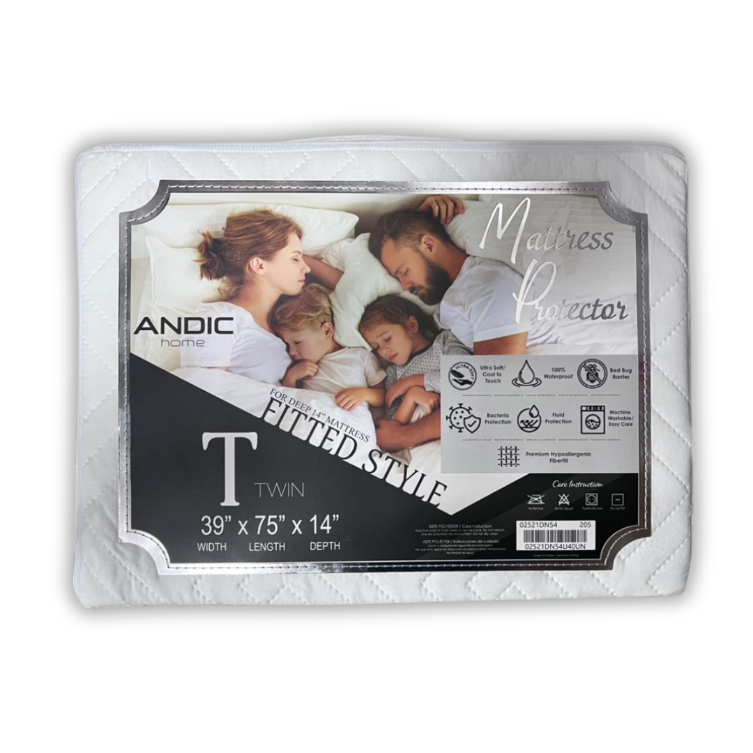 Protector De Colchón con Superficie Suave individual ANDIC HOME