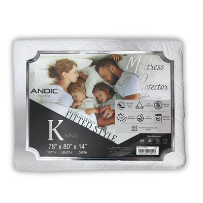 Protector De Colchón con Superficie Suave KING ANDIC HOME