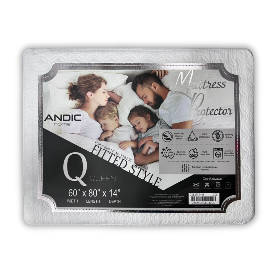 Protector De Colchón con Superficie Suave QUEEN ANDIC HOME
