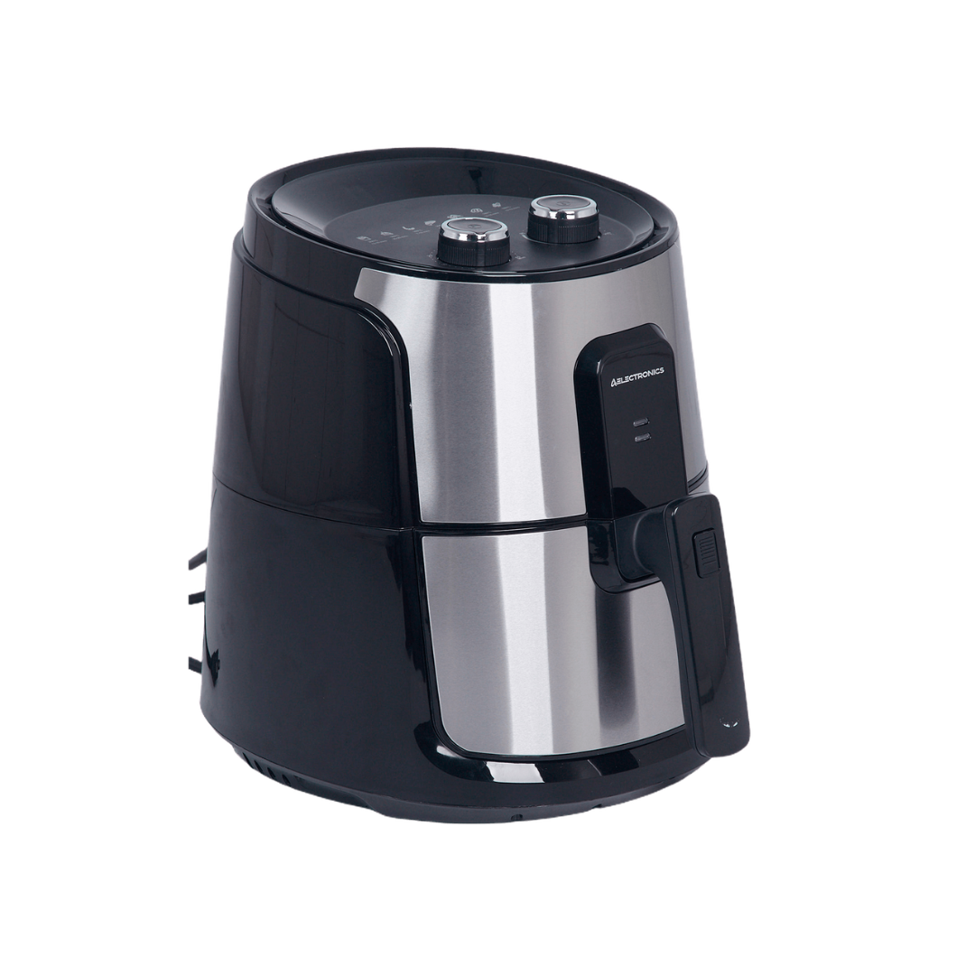 Freidora de Aire 4.3 Litros 200°C Negro Acero 1500W AS Electronic