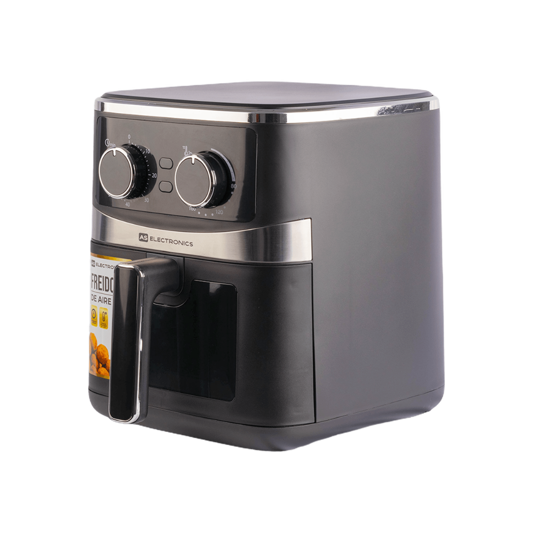 Freidora de Aire 5 Litros 80-200°C Negra AS Electronic