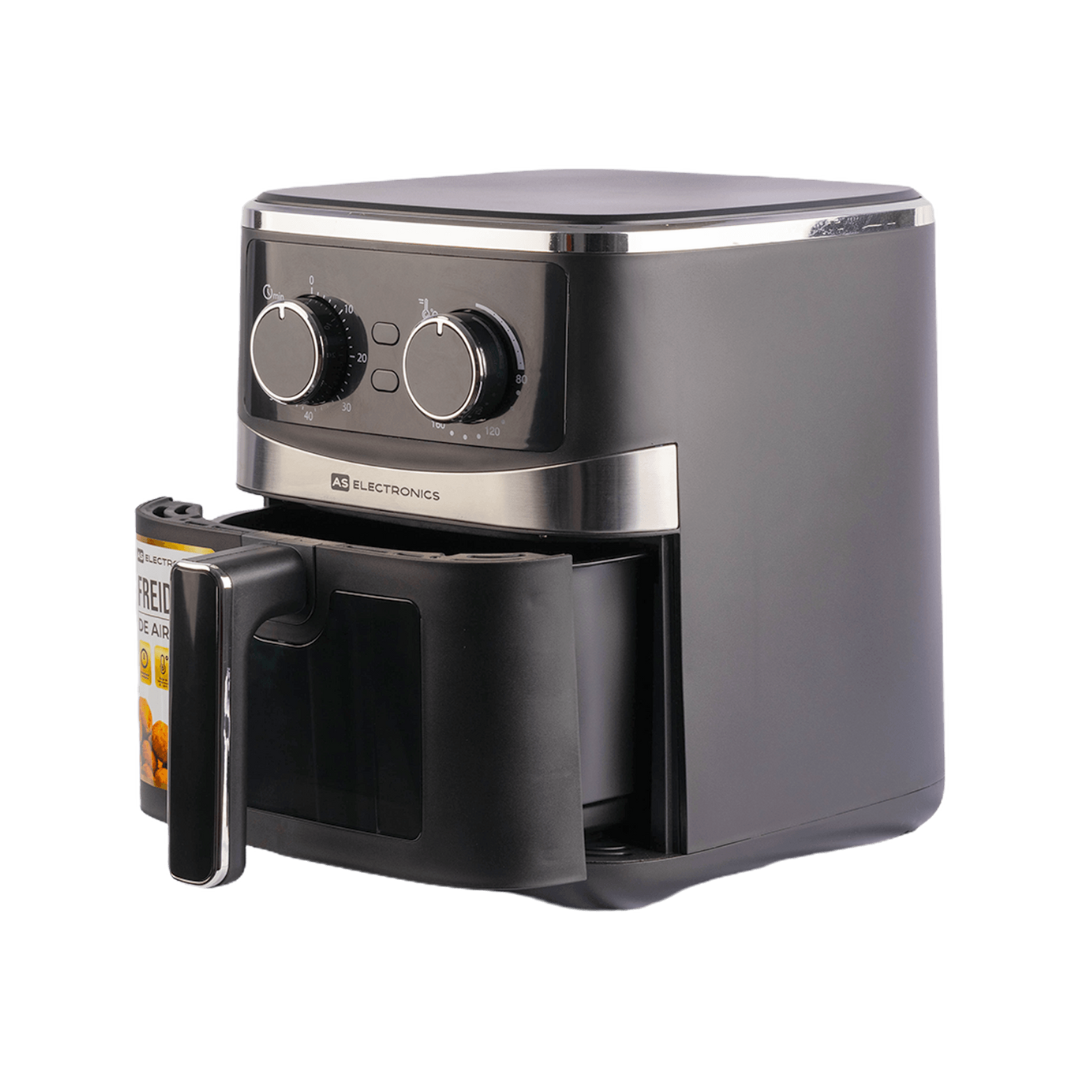 Freidora de Aire 5 Litros 80-200°C Negra AS Electronic