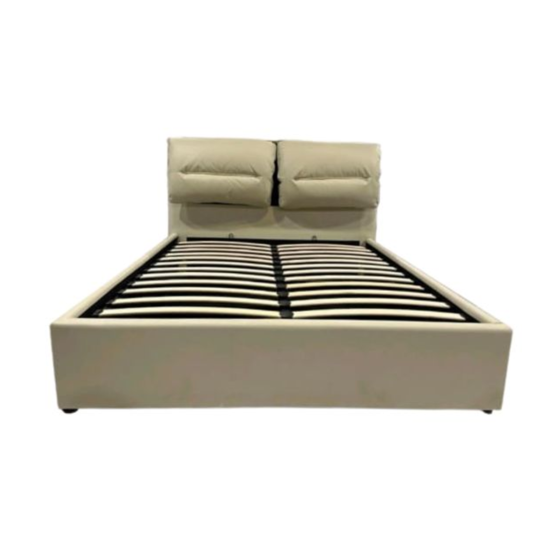 Cama Baúl Con Copete de Cuero King 200x200 Bondi Kassalia