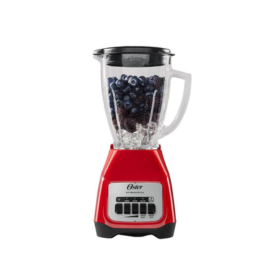 Licuadora 2 Velocidades Más Pulso y Vaso de Vidrio Roja  Oster®
