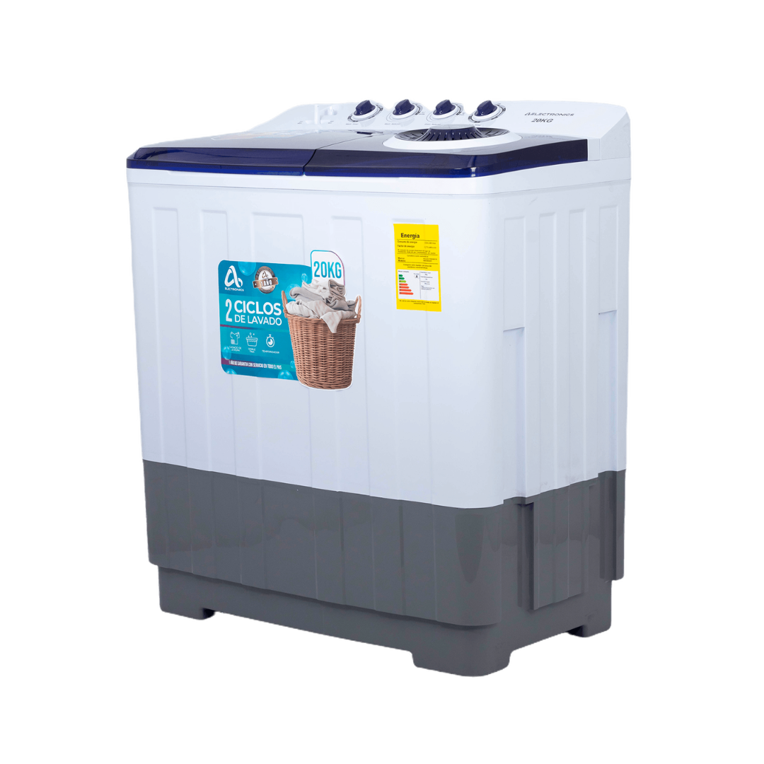 Lavadora Semiautomática Doble Tina 20Kg AS Electronic