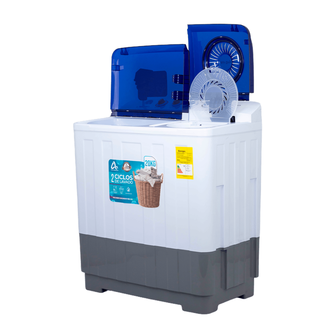 Lavadora Semiautomática Doble Tina 20Kg AS Electronic