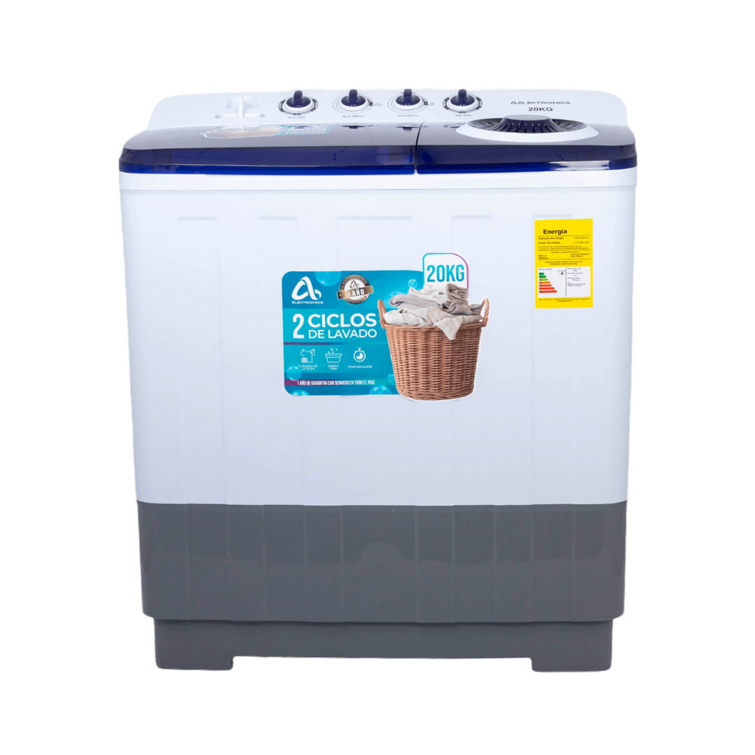 Lavadora Semiautomática Doble Tina 20Kg AS Electronic