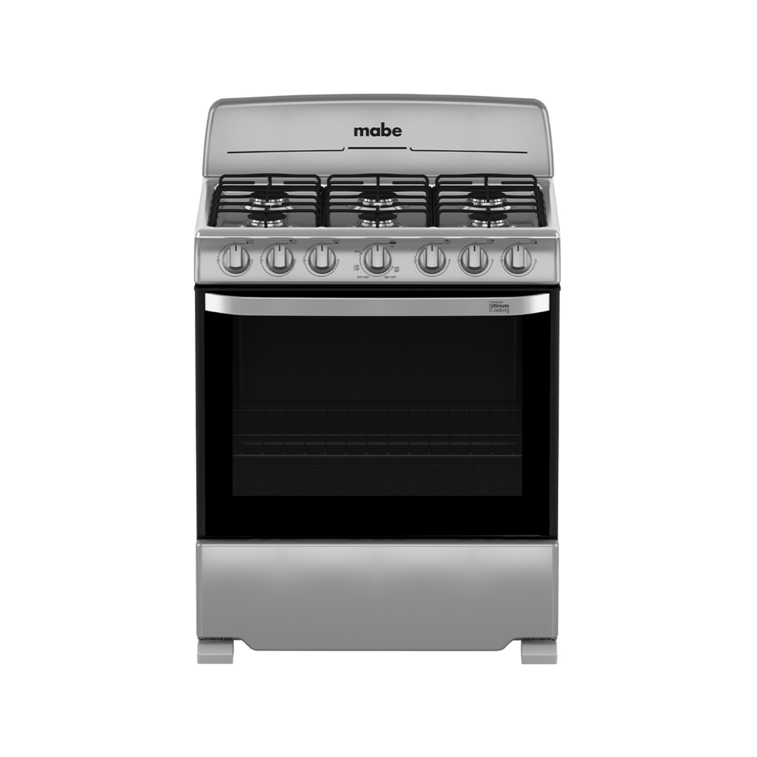 Cocina a Gas 76 cm 6 Hornillas Plata Mercury Mabe