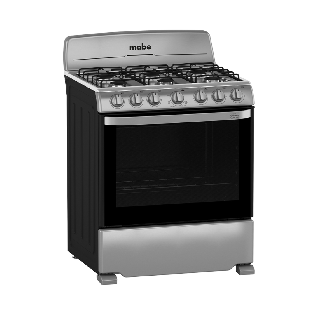 Cocina a Gas 76 cm 6 Hornillas Plata Mercury Mabe