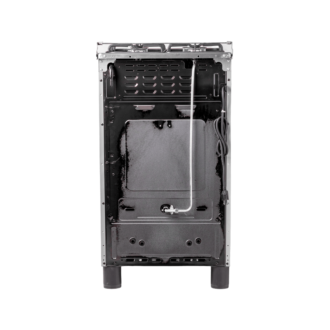 Cocina a Gas 4 hornilla 20" Acero Inoxidable Tapa De Vidrio Admiral