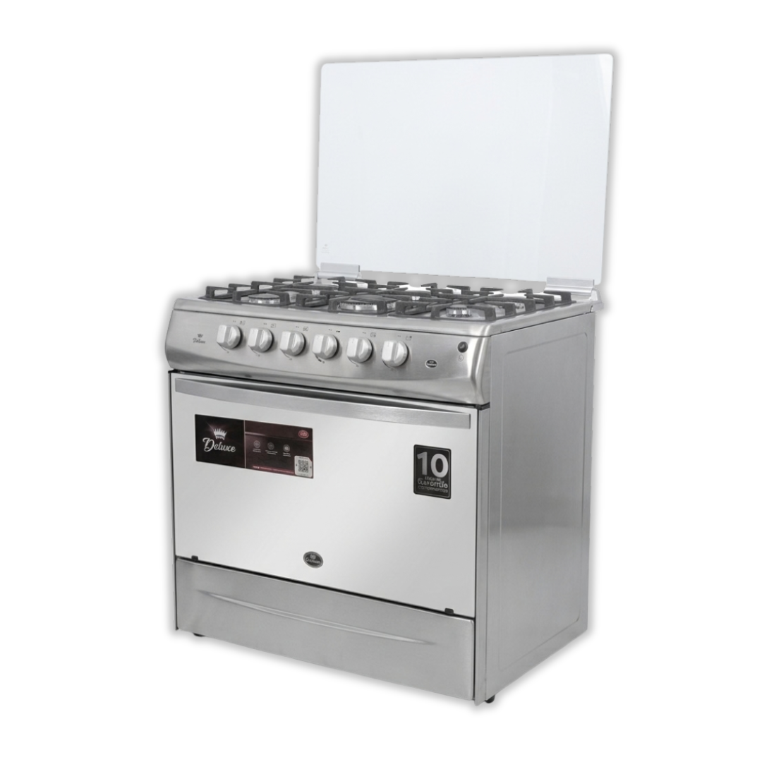 Cocina Deluxe 5H Acero Inoxidable + ENC + TAPA CONDESA