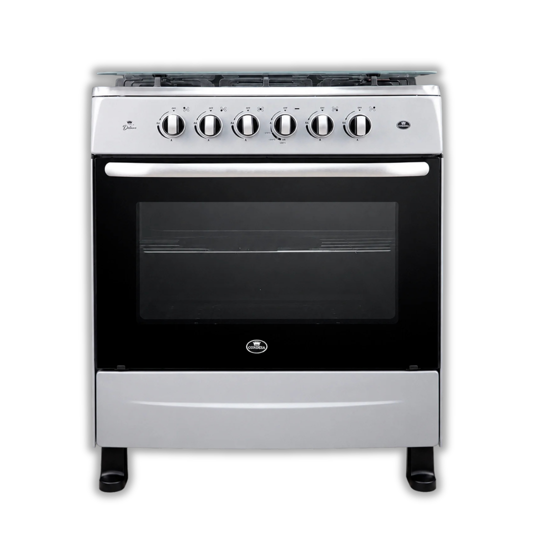 Cocina a Gas 5H Deluxe Silver Condesa
