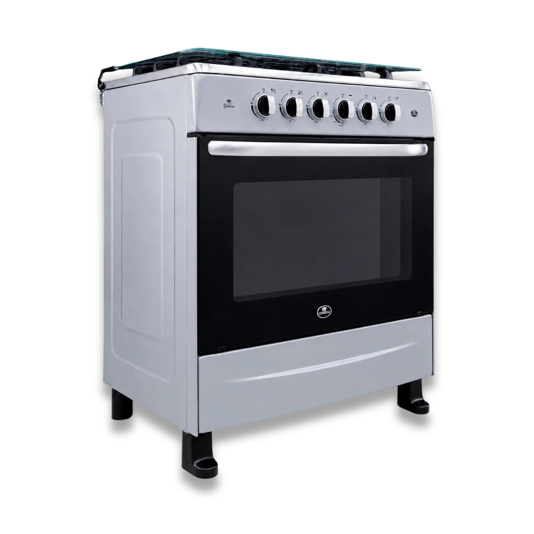 Cocina a Gas 5H Deluxe Silver Condesa