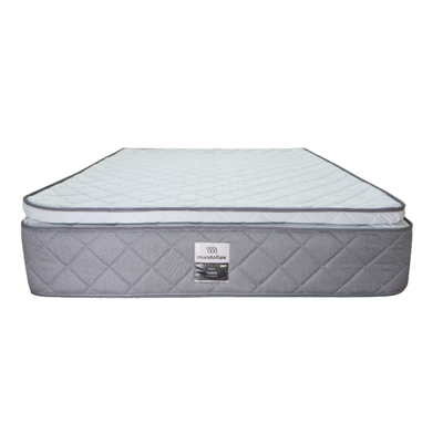 Colchón con Resortes Ortopédico Matrimonial con Pillow Turin Mundoflex