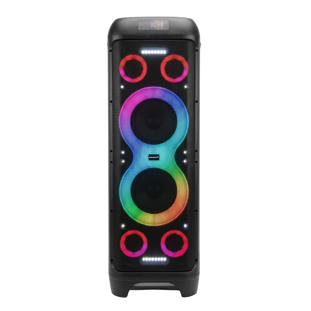 Corneta 8" Doble 160W Enorme Luces RGB ADMIRAL