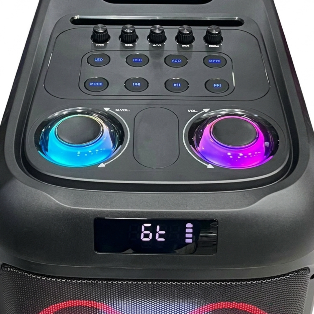 Corneta 8" Doble 160W Enorme Luces RGB ADMIRAL