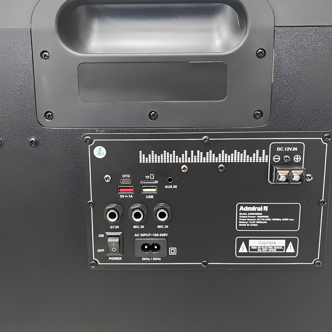 Corneta 8" Doble 160W Enorme Luces RGB ADMIRAL