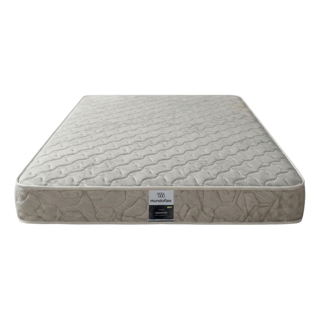 Colchón  Individual Semi Ortopédico Con Resorte Acolchado Country Mundoflex