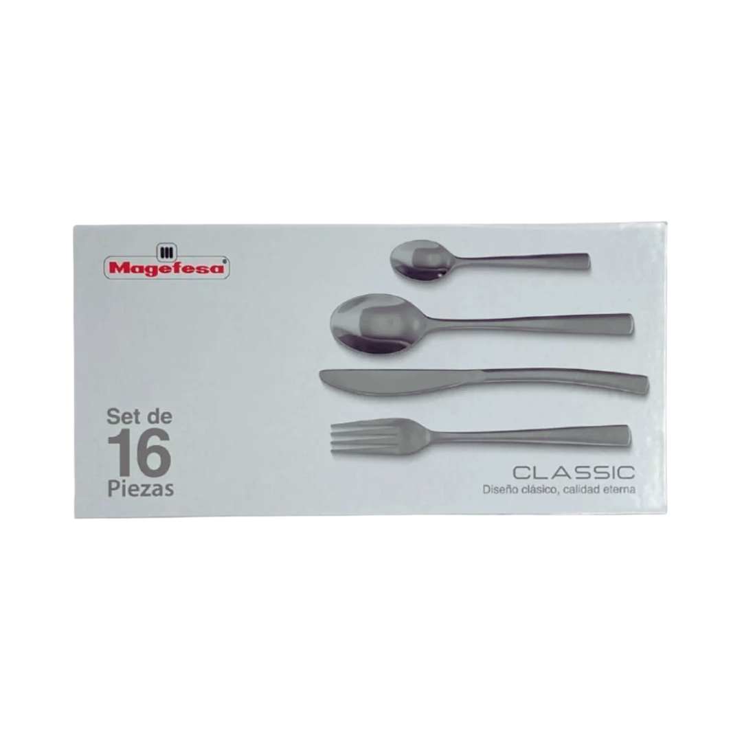 Juego De Cubiertos 16PZAS Acero Inox MAGEFESA