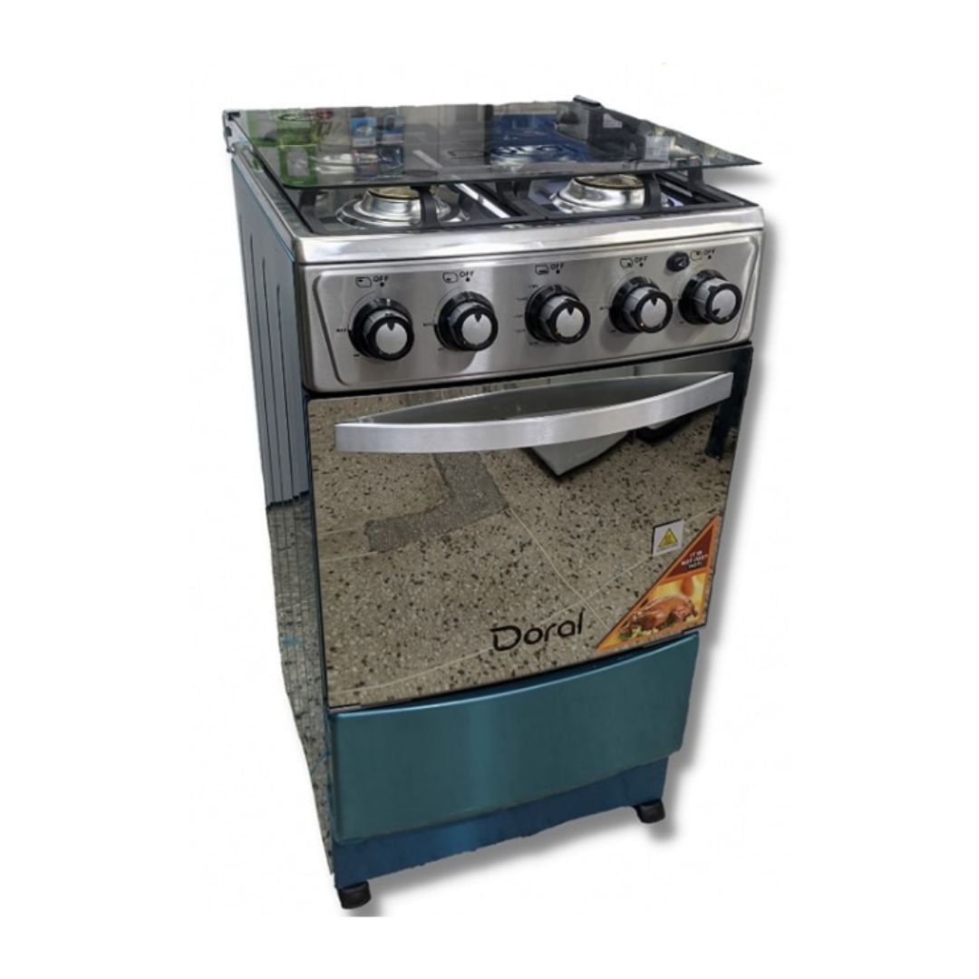 Cocina a Gas 4 Hornillas Con Encendido Eléctrico Acero Inoxidable Doral