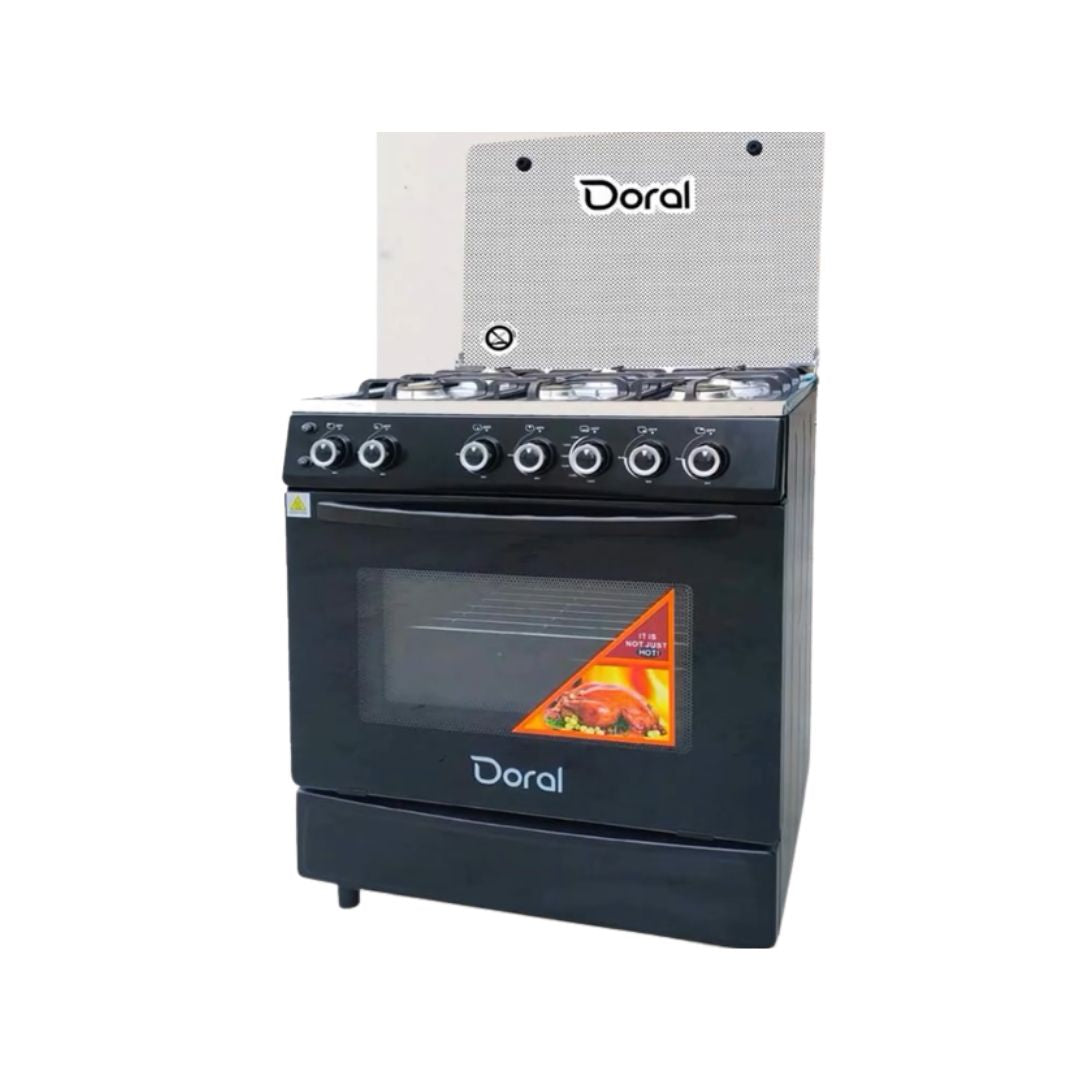 Cocina a Gas 6 Hornilla Negra Doral Moscu
