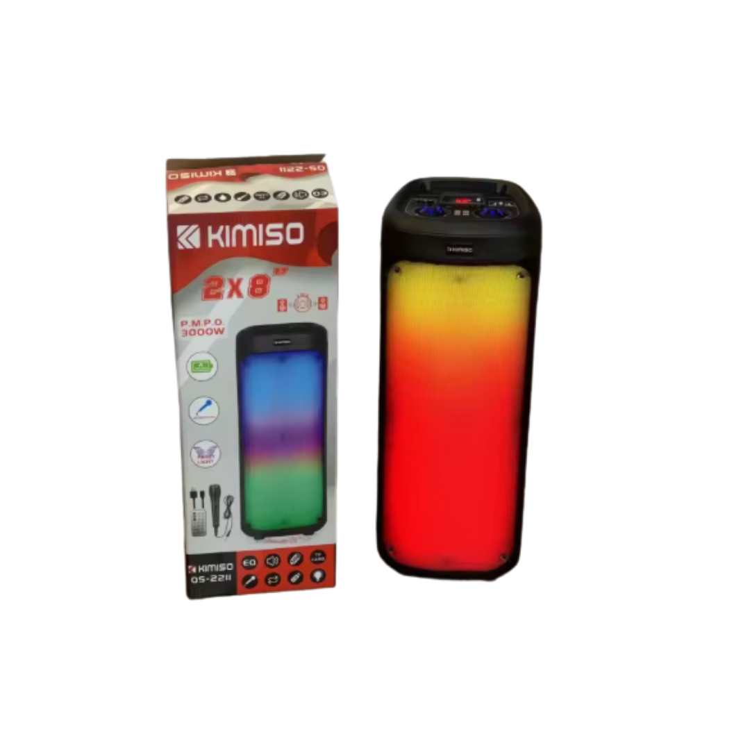 Corneta 8" Pulgadas Inalámbrica Con Luces Led Kimiso