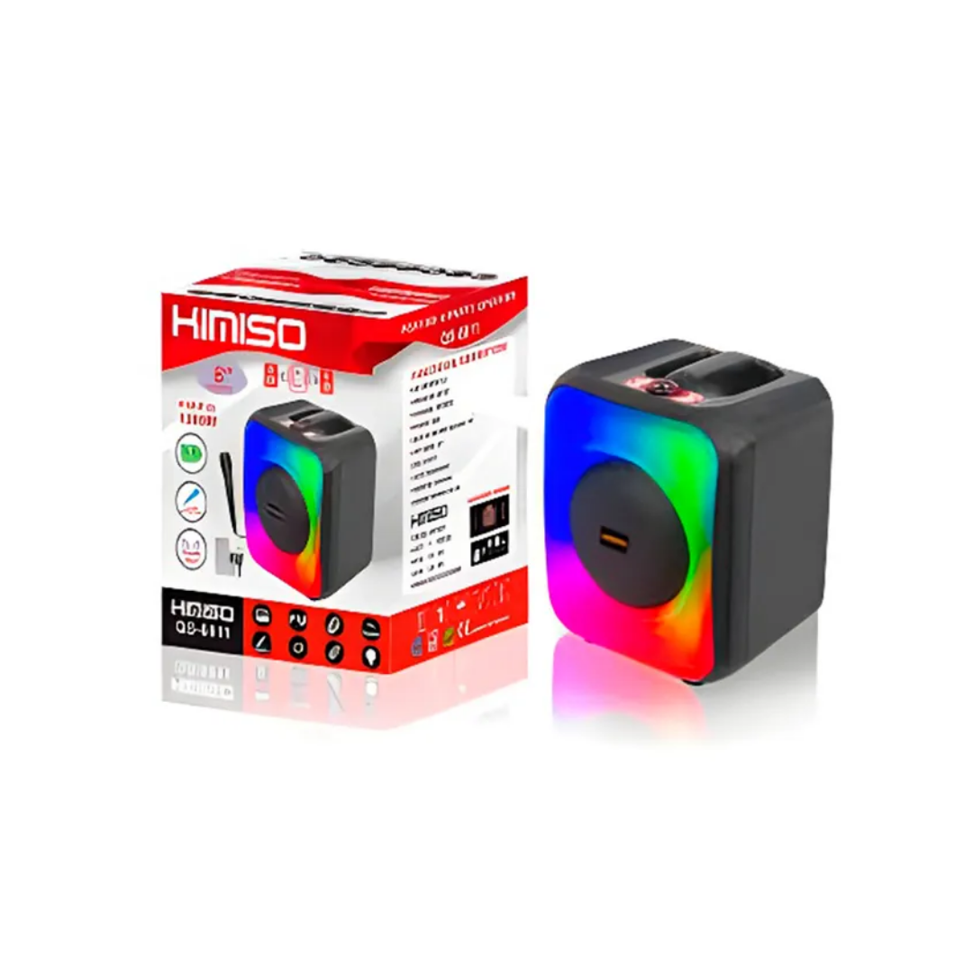 Corneta Inalámbrica 8" 1200W Con Luces Led Kimiso