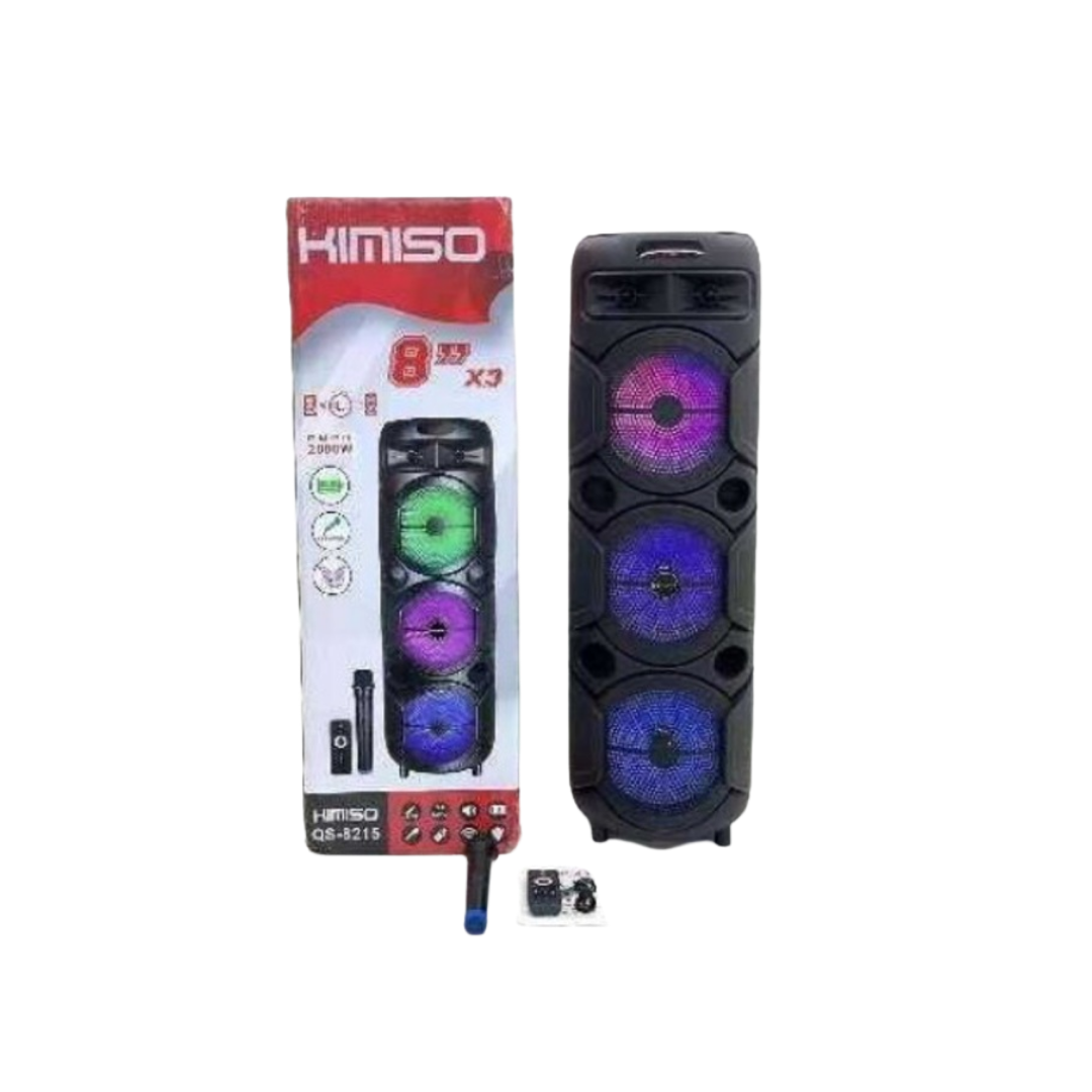 Corneta Inalámbrica 8 " incluyendo Bluetooth, USB, tarjetas TF y radio FM. Kimiso