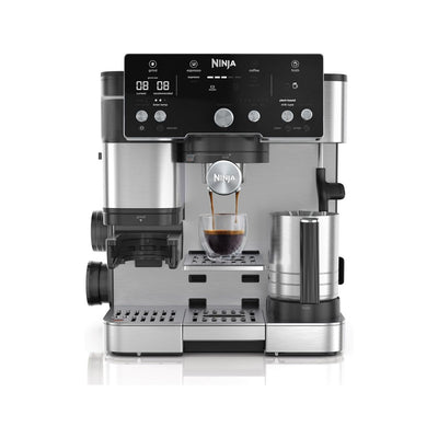 Cafetera de Lujo Espresso Con Molino y Espumador Acero Inoxidable Ninja